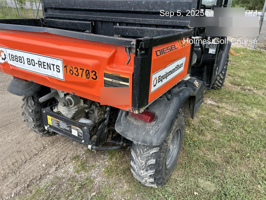2021 Kubota RTV-X1140W-H Plastic Canopy, Windshield Acrylic Clear, LED Strobe Light, Wire Harness Kit, Back up Alarm