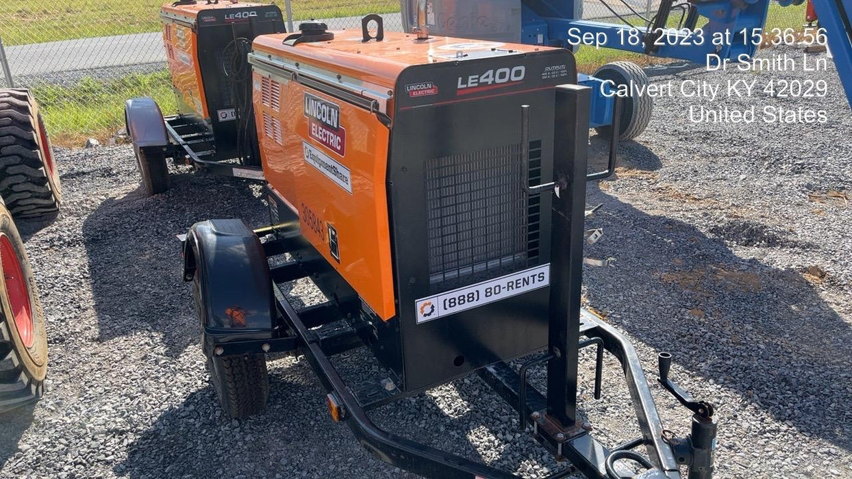 2023 Lincoln Electric LE400 Kubota V1505, Trlr, Cable Rack, Light Kit, ES Decals, T3