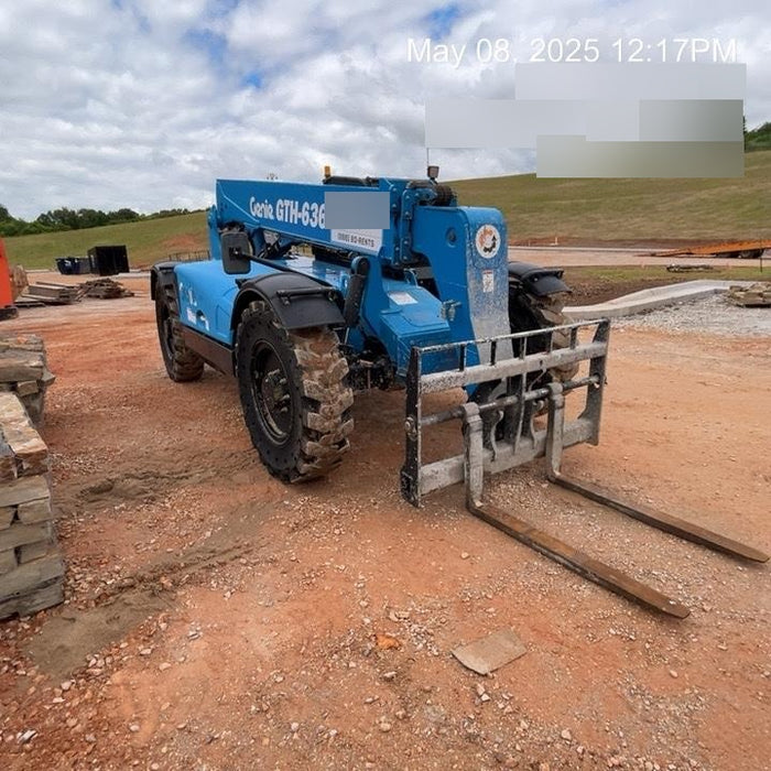 2018 Genie GTH-636 Genie GTH-636 w/Open ROPS, Work Lights, Solid Tires, RH Cab Mesh, Beacon, 48" Carriage and Forks