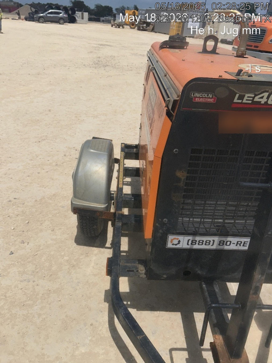 2022 Lincoln Electric LE400 Kubota V1505, Trlr, Cable Rack, Light Kit, ES Decals, T3