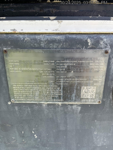 2022 ATLAS COPCO QAS 125