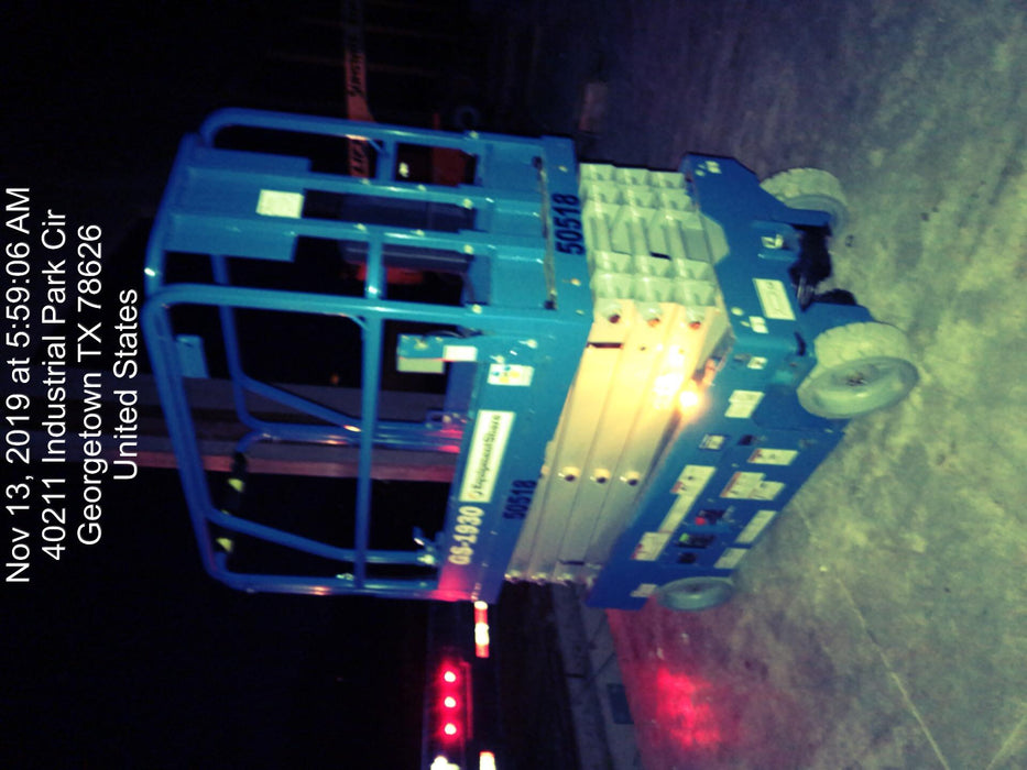 2019 Genie GS-1930 Fixed Rails with Chain Entry