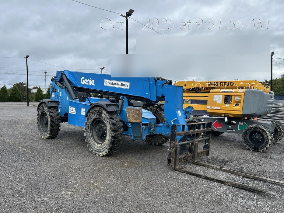 2018 Genie GTH-1056 Genie GTH-1056 w/ROPS, Work Lights, Solid Tires, RH Cab Mesh, Beacon, 60" Carriage and Forks