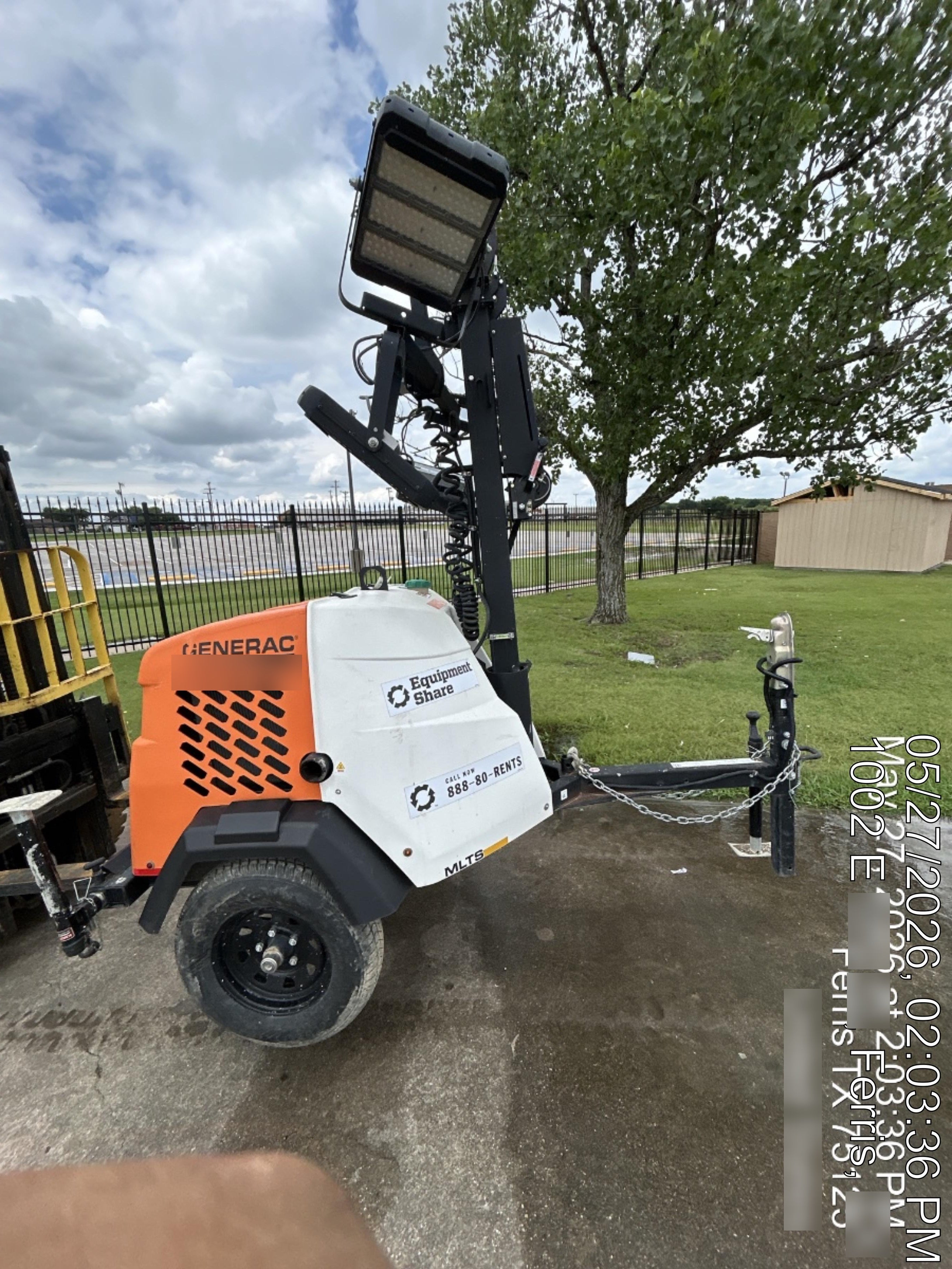 2024 Generac MLT2 Diesel, Flex Switch 120V Input, Powerzone Controller, 
(4) 320W LED Lights, 4kW Generator, 39.9 Gal Fuel Tank, 2" Ball, T3