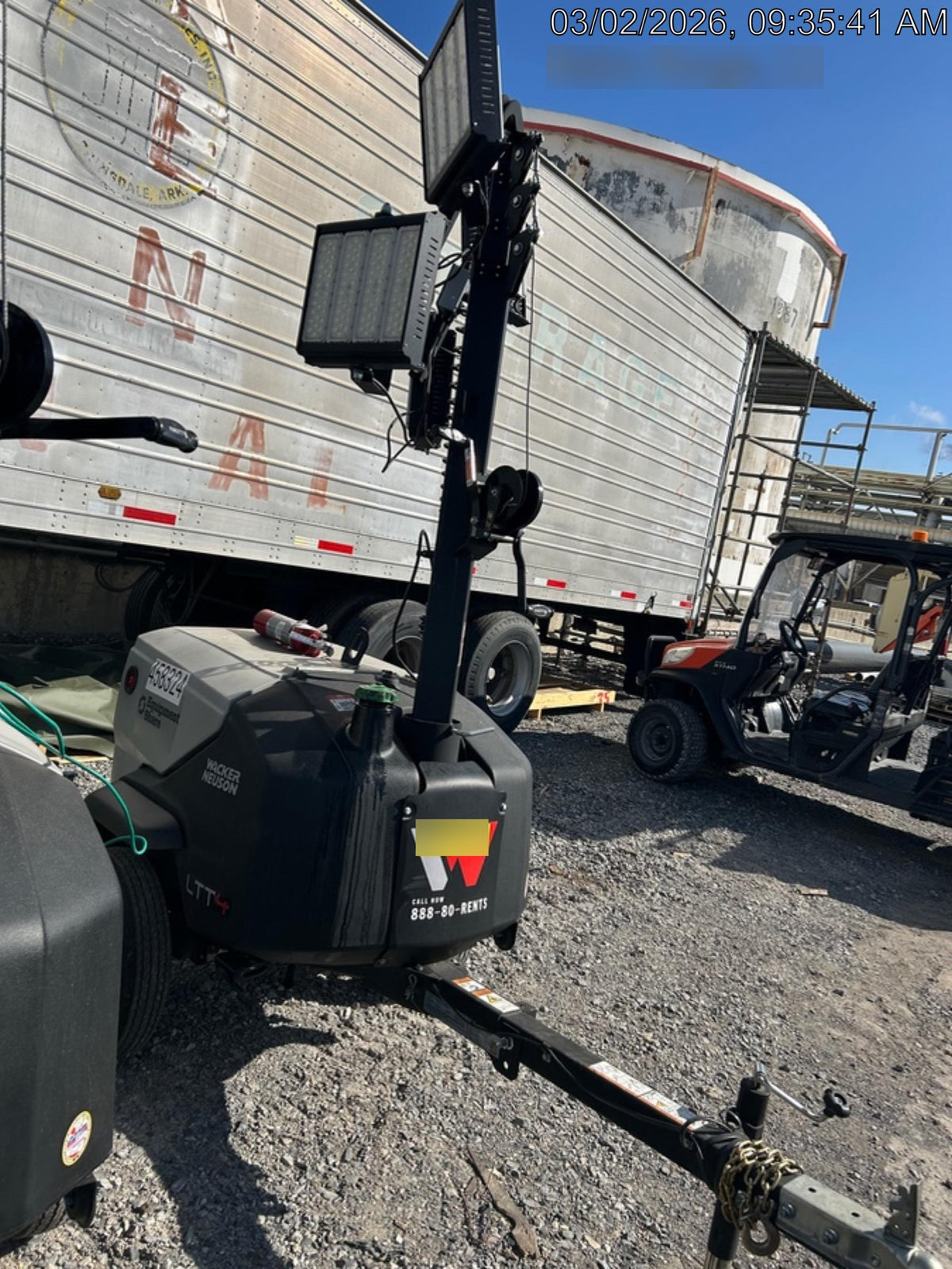 2024 Wacker Neuson LTT4 Diesel, Kohler KDW702, Deep Sea Controller, Auto Start, LED 320W, Bypass Outlet, T3