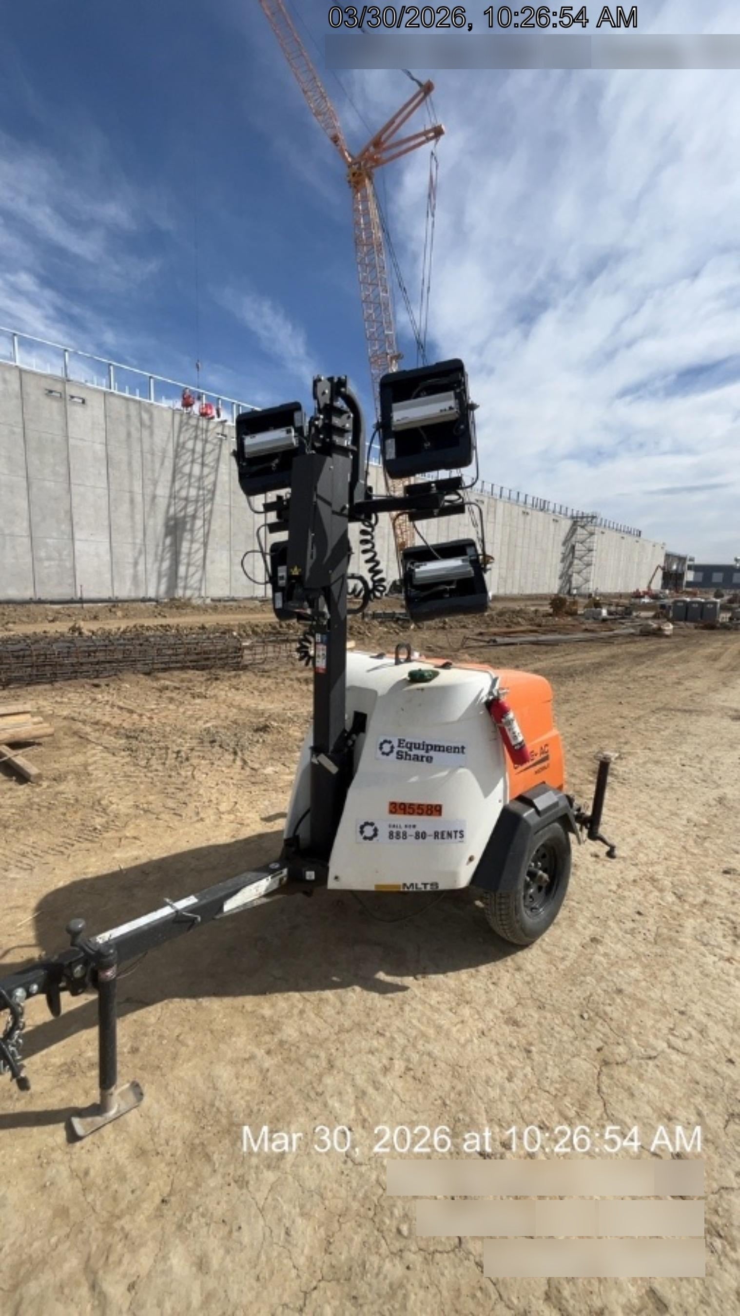 2024 Generac MLT2 Diesel, Flex Switch 120V Input, Powerzone Controller, 
(4) 320W LED Lights, 4kW Generator, 39.9 Gal Fuel Tank, 2" Ball, T3