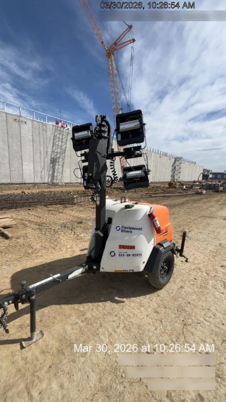 2024 Generac MLT2 Diesel, Flex Switch 120V Input, Powerzone Controller, 
(4) 320W LED Lights, 4kW Generator, 39.9 Gal Fuel Tank, 2" Ball, T3
