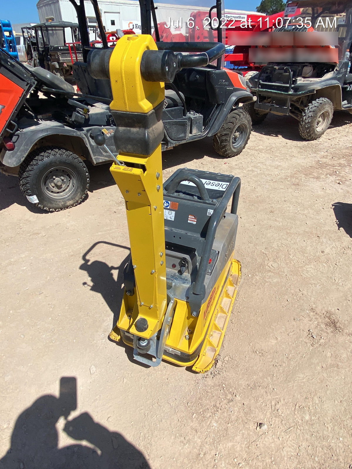 2020 Wacker Neuson DPU4545HEH Reversible Plate Compactor, Diesel