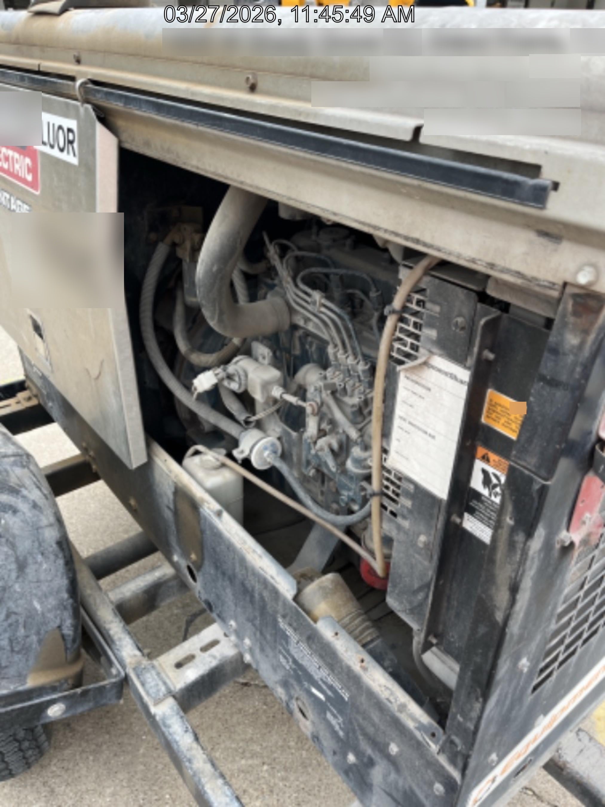 2018 Lincoln Electric Vantage 322 Lincoln Vantage 322 Welder Ready Pak 3 - Vantage 322, Trailer, Fender and light kit, Cable rack