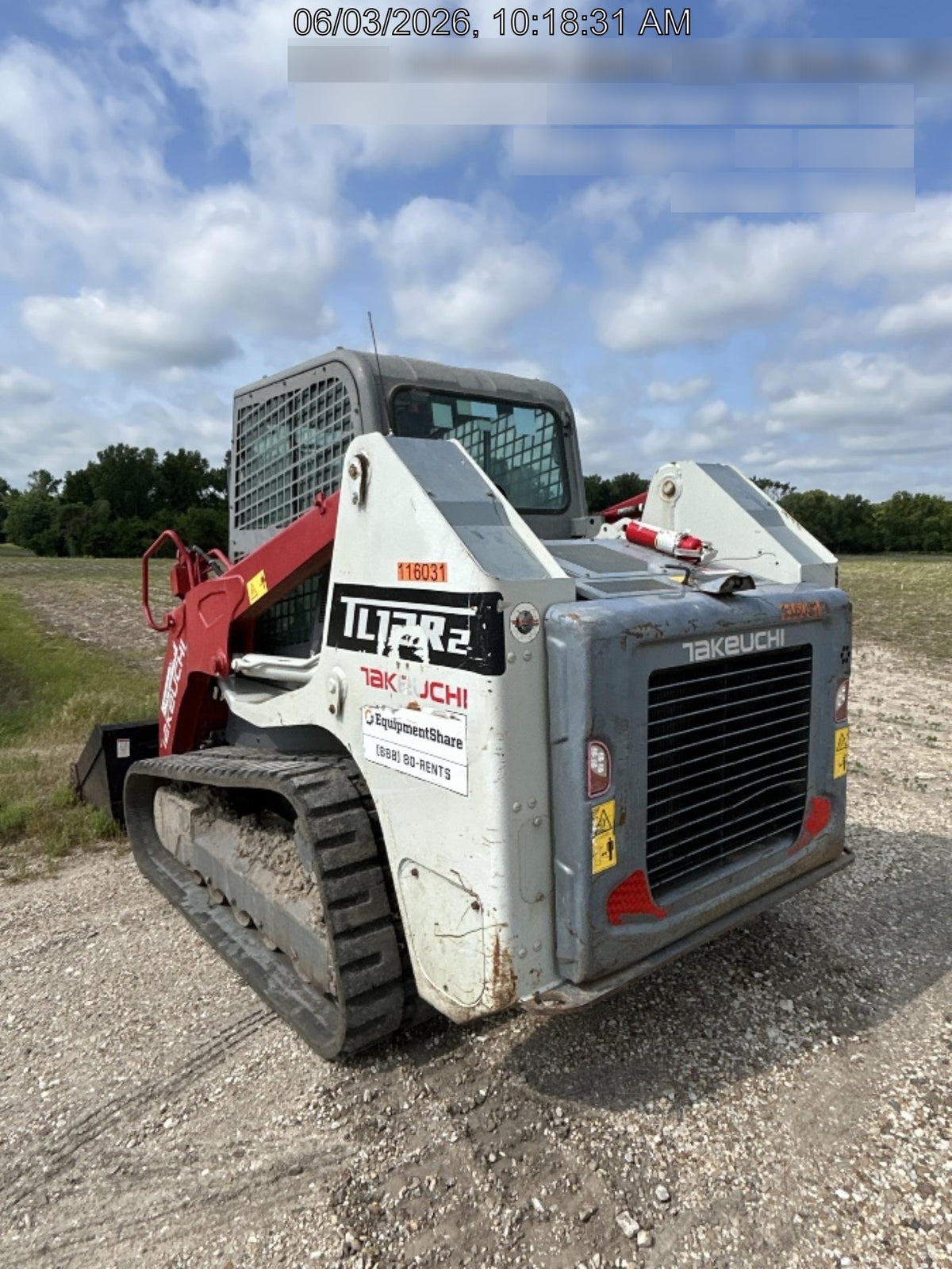 2020 Takeuchi TL12R2-CRR Cab/Heat/Air, Hydraulic QC, Ride Control