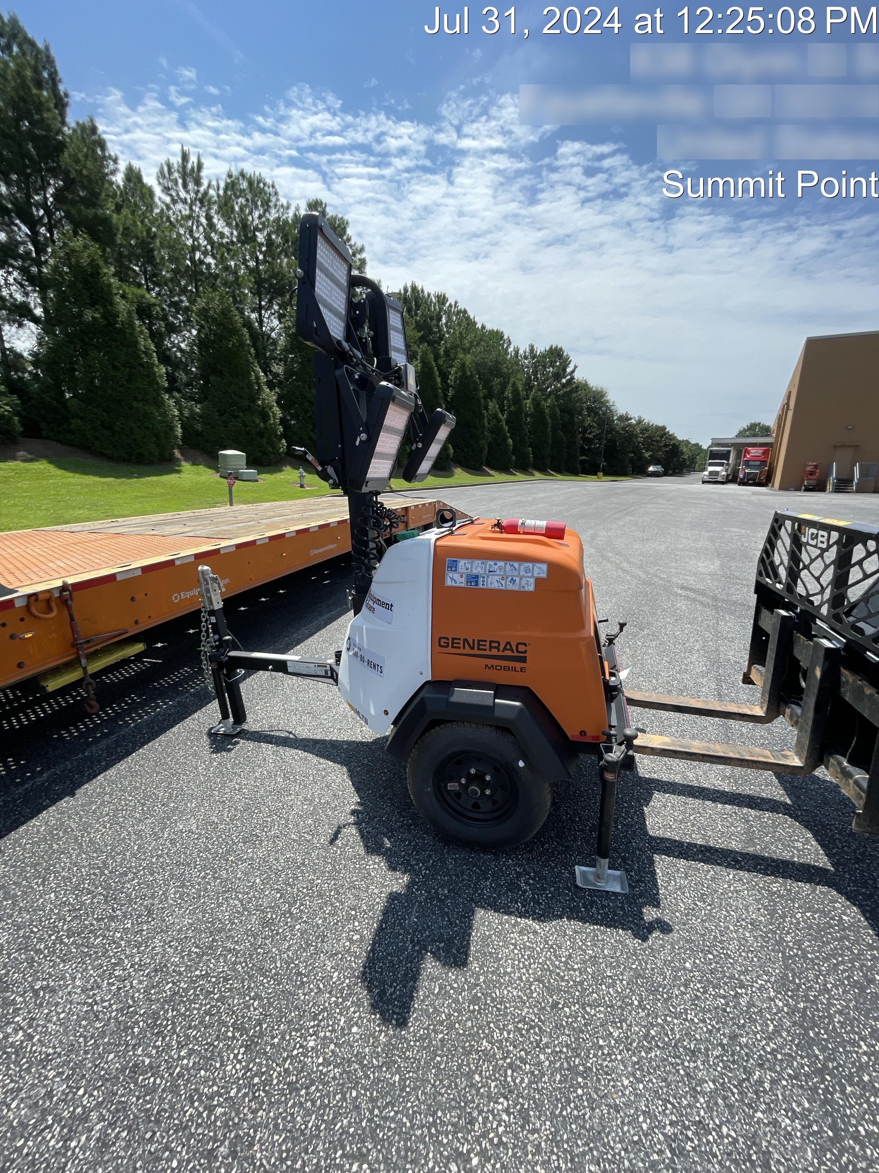 2024 Generac MLT2 Diesel, Flex Switch 120V Input, Powerzone Controller, 
(4) 320W LED Lights, 4kW Generator, 39.9 Gal Fuel Tank, 2" Ball, T3
