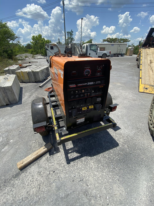 2021 Lincoln Electric Vantage 322 Vantage 322 Ready Pak 3 w/ Decals, ORANGE (includes trailer, cable rack, fender light kit) NO Telematics