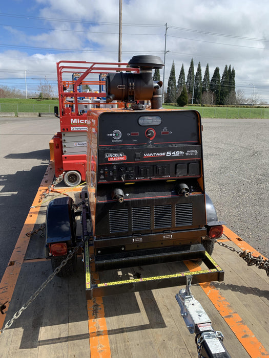 2021 Lincoln Electric Vantage 549X Ready Pak 3, ORANGE (includes trailer, cable rack, fender light kit)