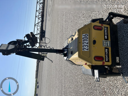 2022 Allmand NLV3GR (4) LED Light Fixture 350W, 23' Vertical Mast, 3kW Prime, Towable, Deep Sea L401, Leveling Jacks, Yanmar T4F 5.8hp