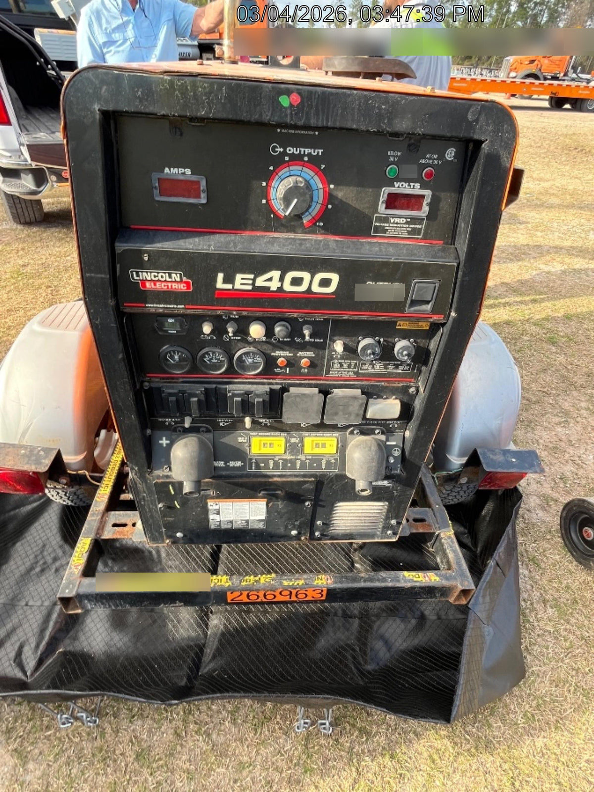 2022 Lincoln Electric LE400 Kubota V1505, Trlr, Cable Rack, Light Kit, ES Decals, T3
