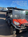 2022 Kubota RTV-X1140W-H Plastic Canopy, Windshield Acrylic Clear, LED Strobe Light, Wire Harness Kit, Back up Alarm