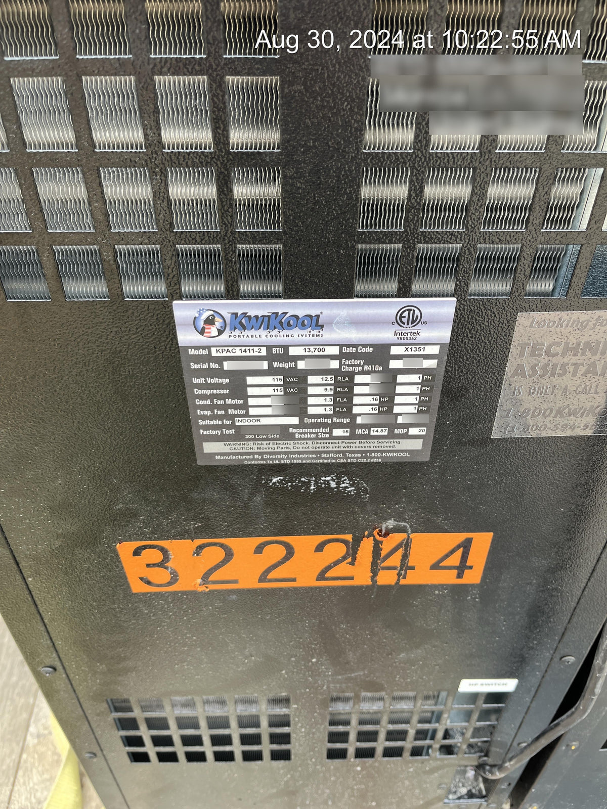 2023 KWIKOOL KPAC1411-2