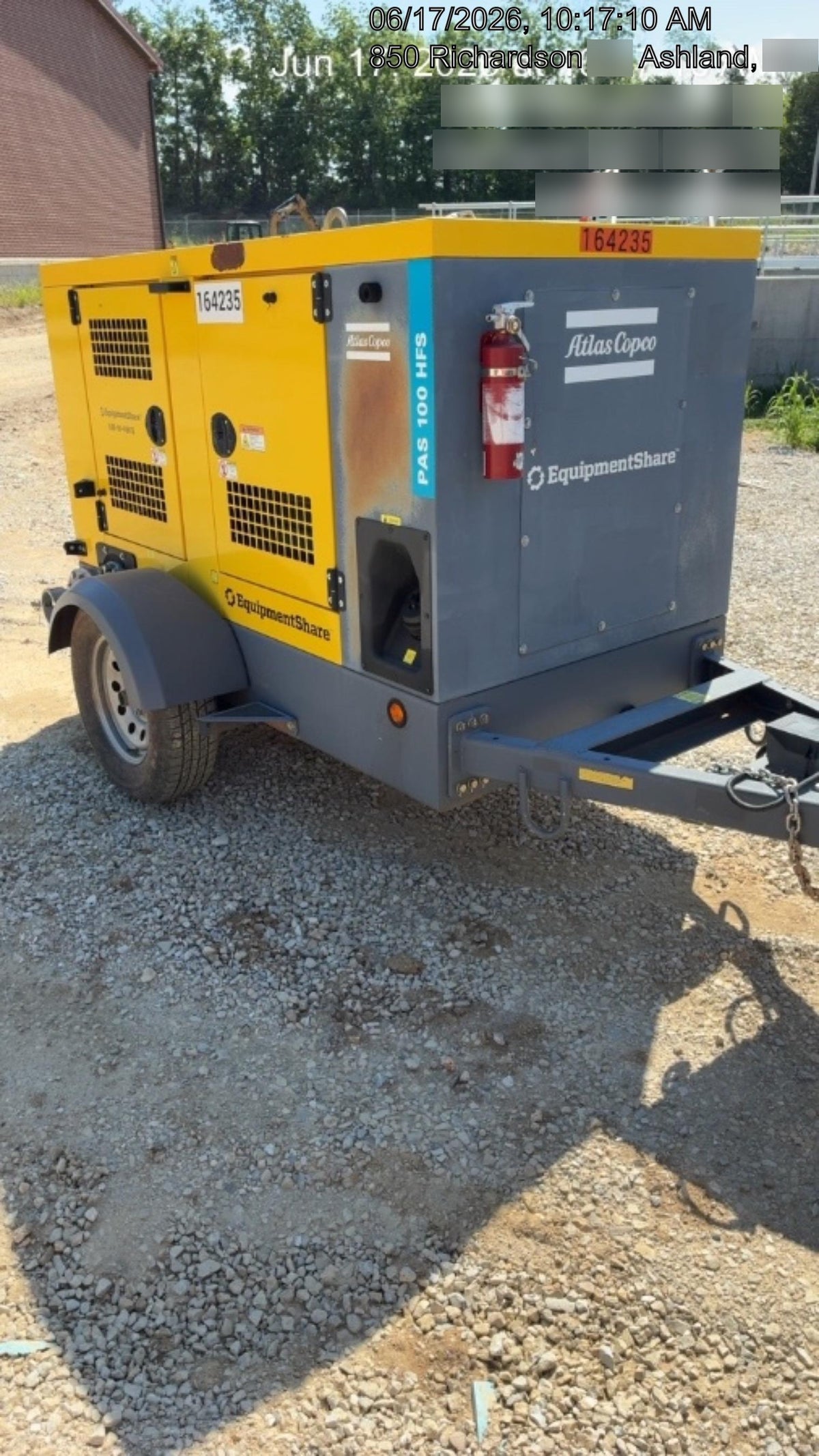 2021 ATLAS COPCO PAS 100 HF CS Enclosed