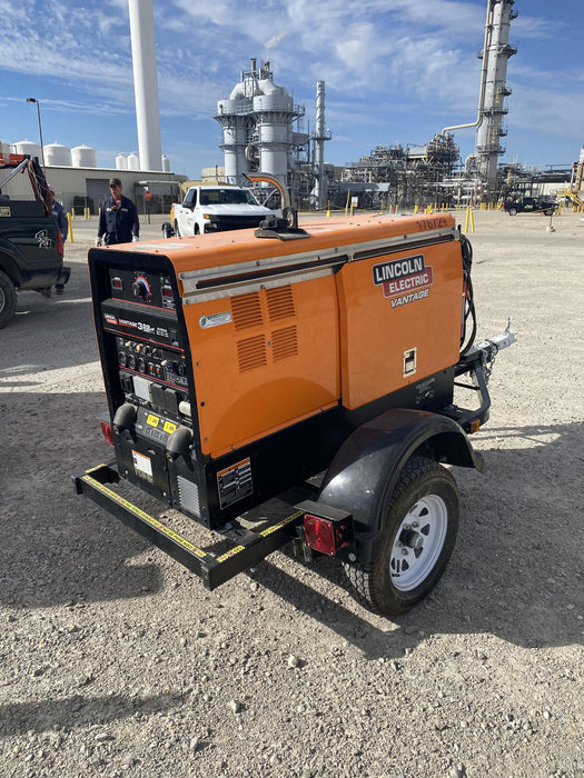 2021 Lincoln Electric Vantage 322 Vantage 322 Ready Pak 3 w/ Decals, ORANGE (includes trailer, cable rack, fender light kit) NO Telematics