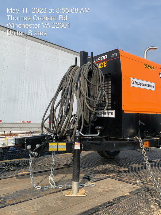 2022 Lincoln Electric LE400 Kubota V1505, Trlr, Cable Rack, Light Kit, ES Decals, T3