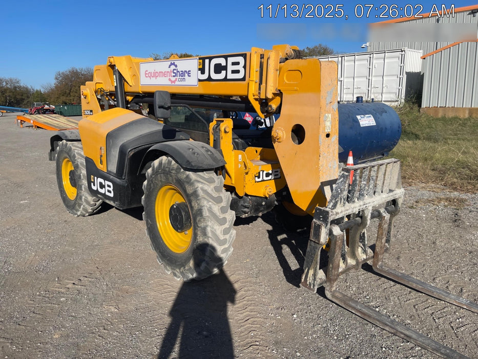 2019 JCB 506-36 Canopy, 74 HP, Foam Filled Tires, STD Worklight, Beacon, Aux Hydraulics, Lifting Eye, Back up Alarm 48" Carriage/48" Forks