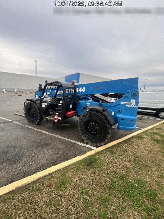 2018 Genie GTH-844 Genie GTH-844 w/ROPS, Work Lights, Solid Tires, RH Cab Mesh, Beacon, 60" Carriage and Forks