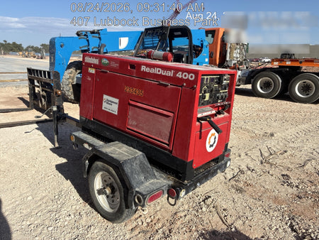2022 Shindaiwa DGW400MDL Kubota D902 Engine, 23 HP, Dual Op Welder, Wire, Arc, Droop Stick, Tig, and CC Stick Functionality, Simulphase, 3 Phase and 1 Phase Gen Output, Single Axle NB Trlr, Slr Trckl Chrg 12V 12W, Fire Ext