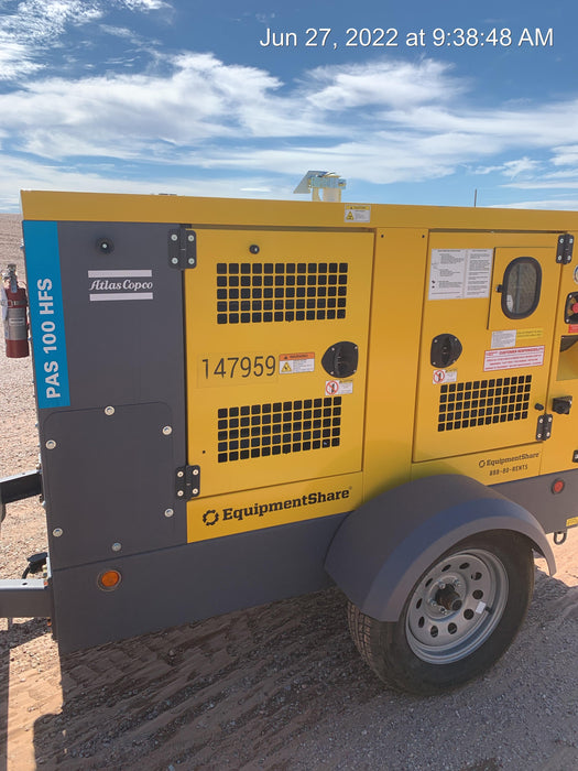 2021 ATLAS COPCO PAS 100 HF CS Enclosed
