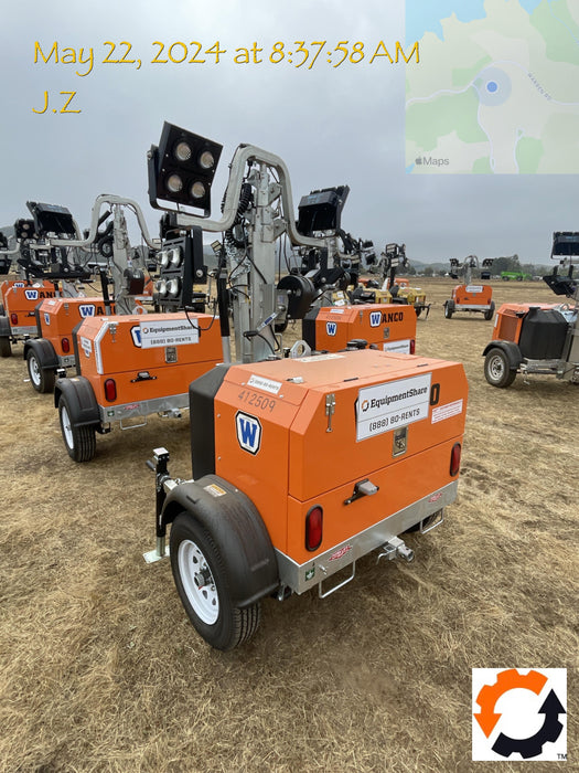 2024 Wanco WLTT-4MM4K Diesel, Deep Sea Controller, Shore Power Plug, Auto Start, (4) 350W LED Floodlights, 4kW Generator, 60 Gal Fuel Tank, 2" Ball, T3