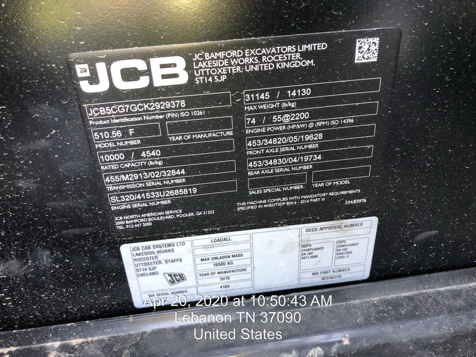 2020 JCB 510-56