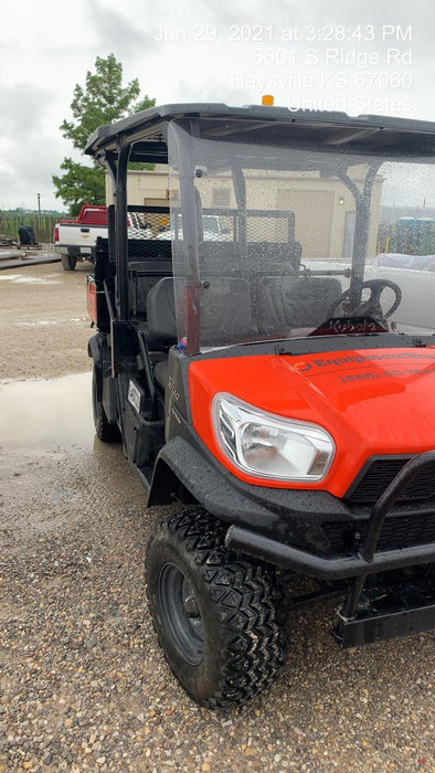 2021 Kubota RTV-X1140W-H Plastic Canopy, Windshield Acrylic Clear, LED Strobe Light, Wire Harness Kit, Back up Alarm