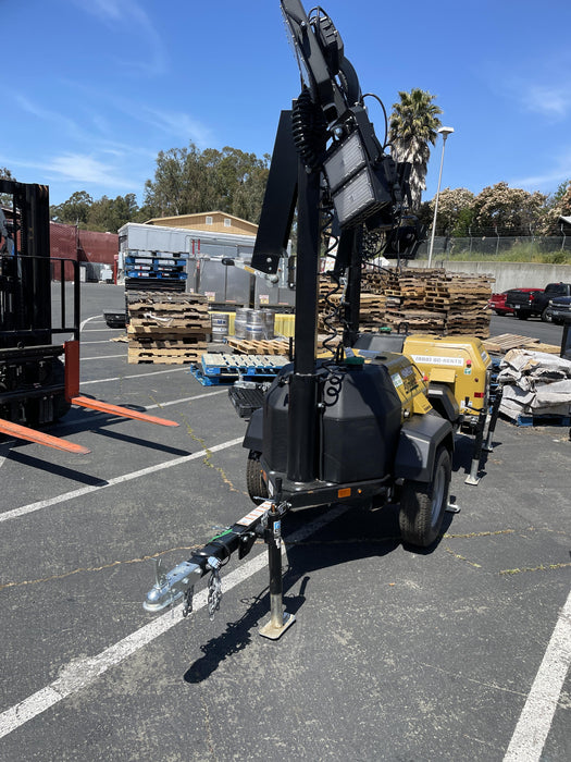 2022 Allmand NLV3GR (4) LED Light Fixture 350W, 23' Vertical Mast, 3kW Prime, Towable, ES Decals, T3