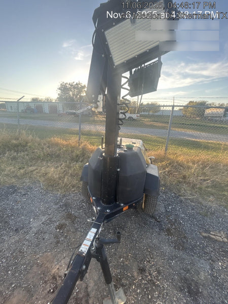 2022 Allmand NLV3GR (4) LED Light Fixture 350W, 23' Vertical Mast, 3kW Prime, Towable, Deep Sea L401, Leveling Jacks, Yanmar T4F 5.8hp