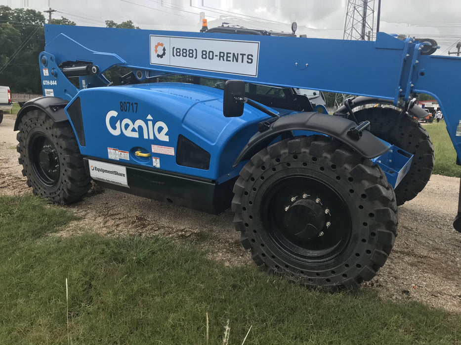 2020 Genie GTH-844 Cab/Heat/Air, Solid Tires, Work Lights, Beacon, Aux Hydraulics, Back up Alarm, Lifting Eye