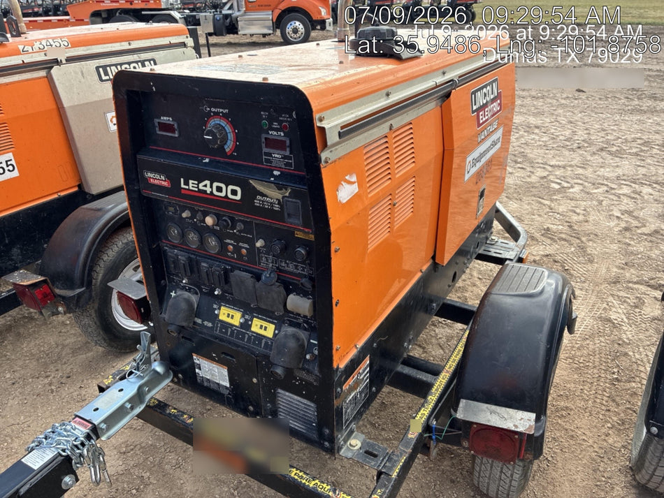 2022 Lincoln Electric LE400 Kubota V1505, Trlr, Cable Rack, Light Kit, ES Decals, T3
