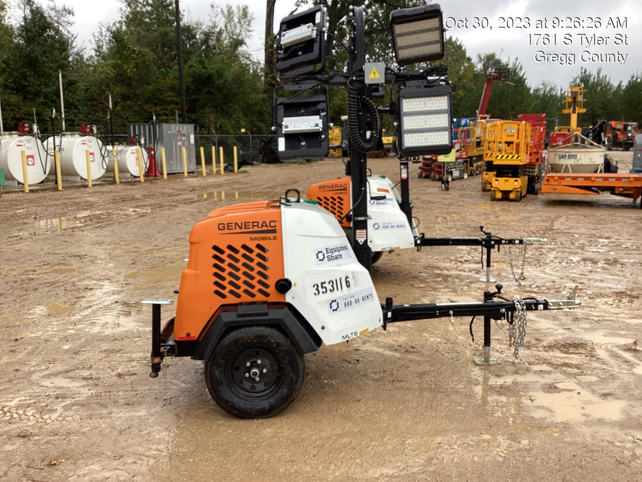 2023 Generac MLT2 Diesel, Flex Switch 120V Input, Powerzone Controller, (4) 320W LED Lights, 4kW Generator, 39.9 Gal Fuel Tank, 2" Ball, T3