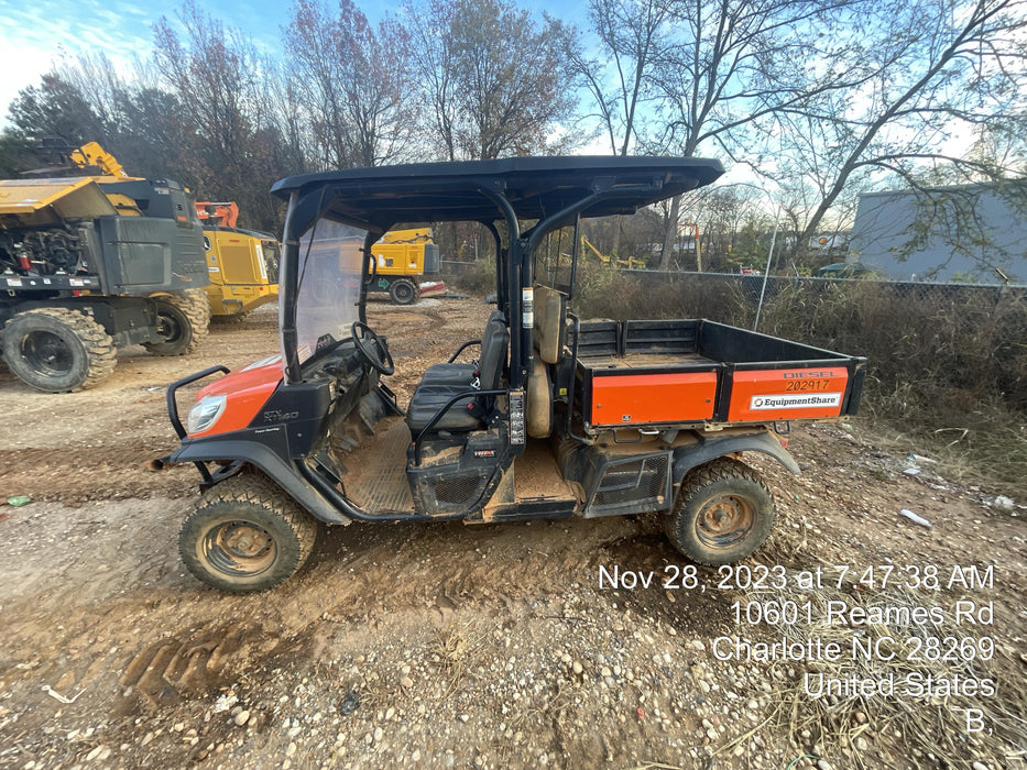 2022 Kubota RTV-X1140W-H Plastic Canopy, Windshield Acrylic Clear, LED Strobe Light, Wire Harness Kit, Back up Alarm