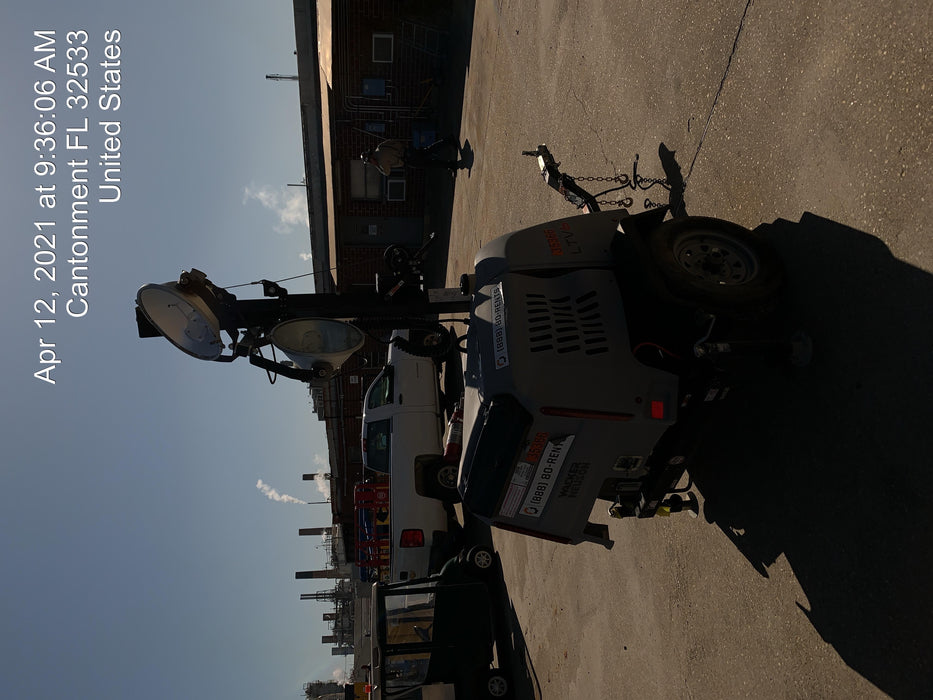 2019 Wacker Neuson LTV6L-MH Wacker Neuson LTV6L Mobile Light Tower w/Fuel Level Sensor Installed