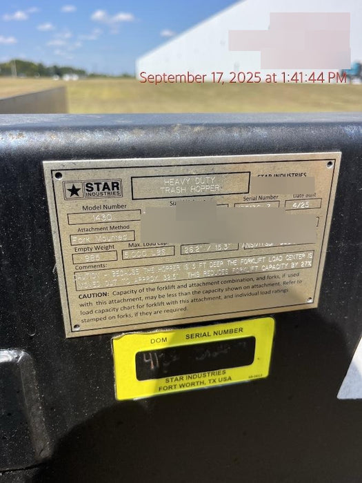 2025 STAR INDUSTRIES 1430