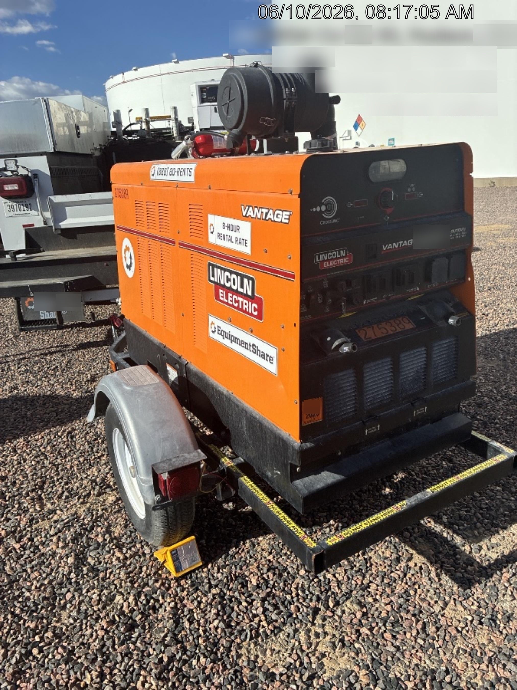 2022 Lincoln Electric Vantage 549X Crosslink Technology, Trailer Mounted, ES Decals, T3