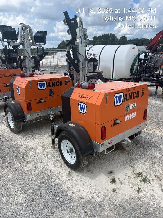 2024 Wanco WLTT-4MM4K Diesel, Mitsubishi L2E, 9.0HP @1800 rpm, Deep Sea Controller, Shore Power Plug, Auto Start, (4) 350W LED Floodlights, 4kW Generator, 60 Gal Fuel Tank, 2" Ball, T3