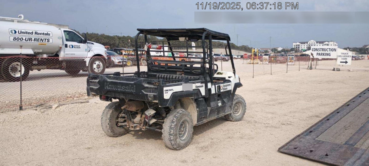 2019 Kawasaki MULE PRO-DX 3 Seater, Standard Options, Backup Alarm, Beacon, Plastic Hard Top, Poly Windshield, Horn Kit