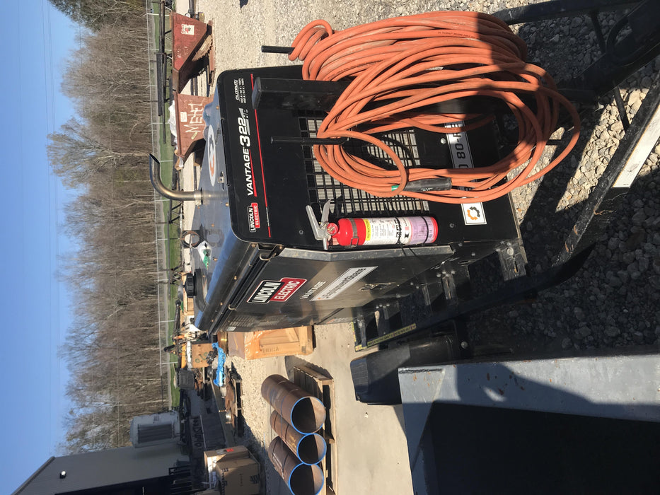 2019 Lincoln Electric Vantage 322 Lincoln Vantage 322 Welder w/Trailer, Light Kit, Cable Rack