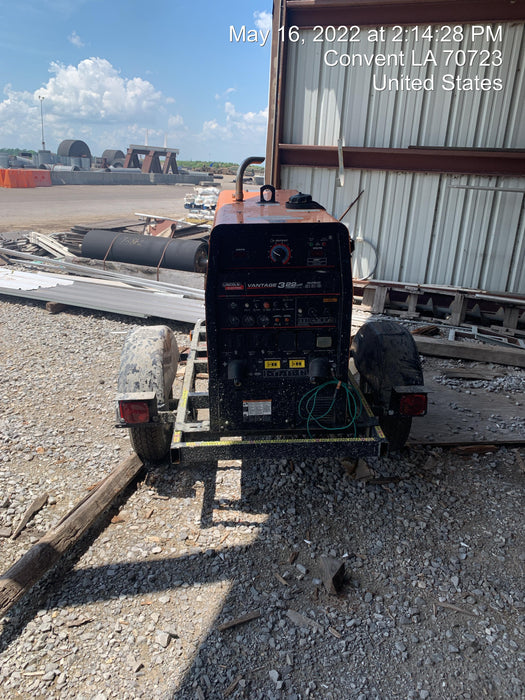 2021 Lincoln Electric Vantage 322 Vantage 322 Ready Pak 3 w/ Decals, ORANGE (includes trailer, cable rack, fender light kit) NO Telematics