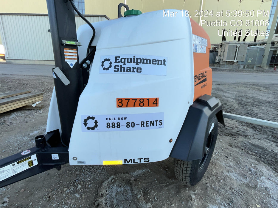 2023 Generac MLT2 Diesel, Flex Switch 120V Input, Powerzone Controller, 
(4) 320W LED Lights, 4kW Generator, 39.9 Gal Fuel Tank, 2" Ball, T3