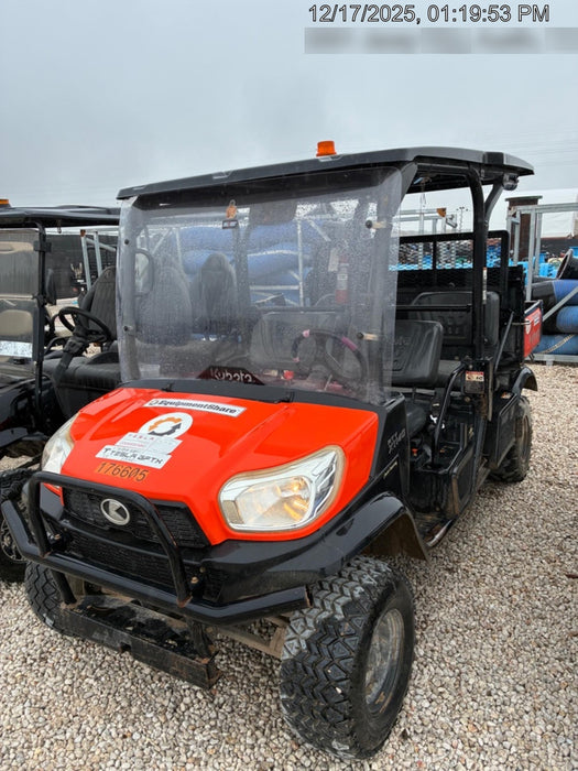 2021 Kubota RTV-X1140W-H Plastic Canopy, Windshield Acrylic Clear, LED Strobe Light, Wire Harness Kit, Back up Alarm