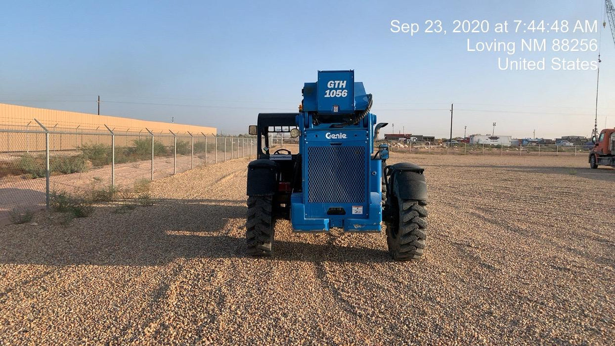 2018 Genie GTH-1056 Genie GTH-1056 w/ROPS, Work Lights, Solid Tires, RH Cab Mesh, Beacon, 60" Carriage and Forks
