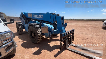 2018 Genie GTH-1056 Genie GTH-1056 w/CAB, Solid Tires, Work Lights, 60" carriage/forks, cab mesh, beacon
