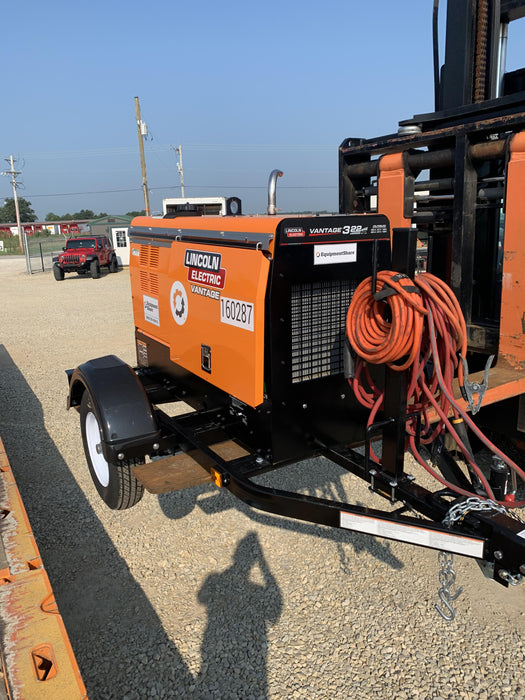 2021 Lincoln Electric Vantage 322 Vantage 322 Ready Pak 3 w/ Decals, ORANGE (includes trailer, cable rack, fender light kit) NO Telematics