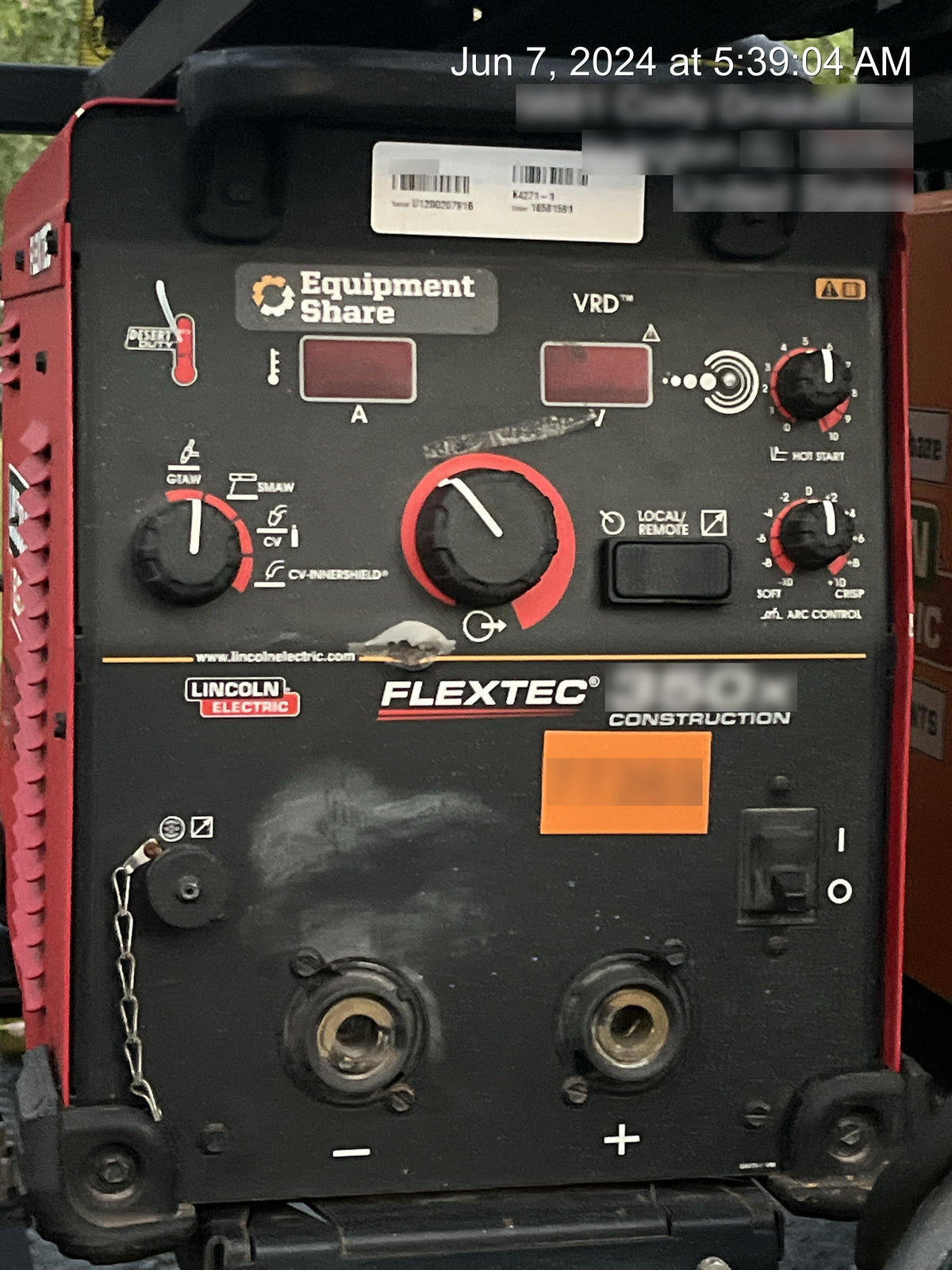 2020 LINCOLN ELECTRIC FLEXTEC 350X